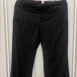 Banana Republic Black Pinstripe Trousers